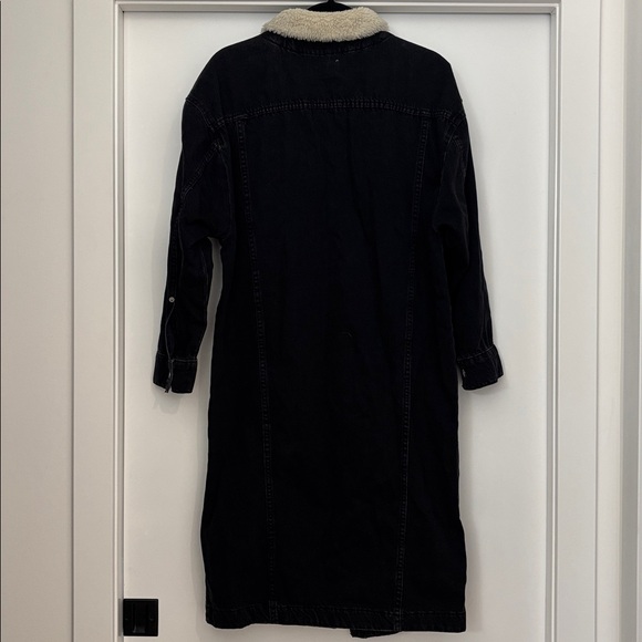 :Price Firm: Anthropologie Pilcro Sherpa-Collar Denim Jacket - Picture 6 of 9